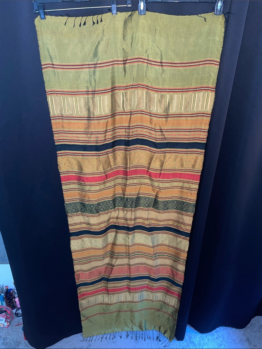 Authentic Handwoven Thai Silk Shawl / Scarf